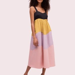 Kate Spade color block maxi Dress